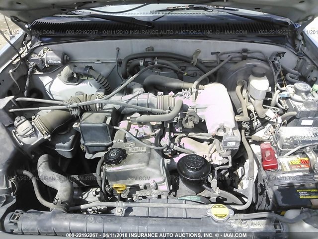 5TEVL52N41Z764244 - 2001 TOYOTA TACOMA XTRACAB SILVER photo 10