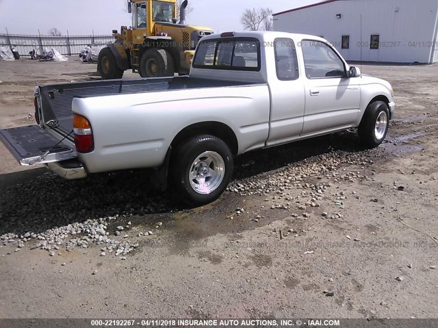 5TEVL52N41Z764244 - 2001 TOYOTA TACOMA XTRACAB SILVER photo 4