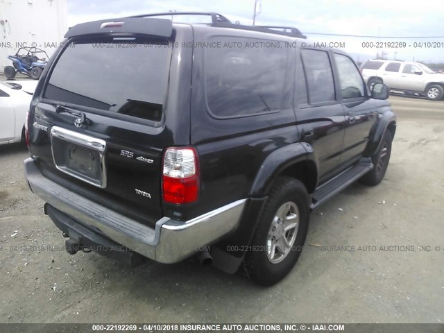 JT3HN86R820377837 - 2002 TOYOTA 4RUNNER SR5 BLACK photo 4