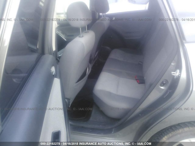 2T1KR32E85C470833 - 2005 TOYOTA COROLLA MATRIX XR GRAY photo 8