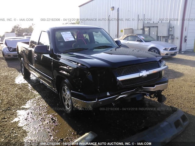 2GCEC19V341214332 - 2004 CHEVROLET SILVERADO C1500 BLACK photo 1