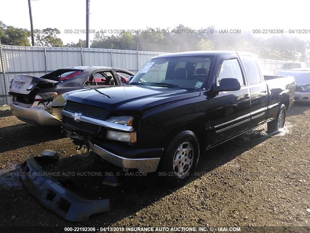 2GCEC19V341214332 - 2004 CHEVROLET SILVERADO C1500 BLACK photo 2