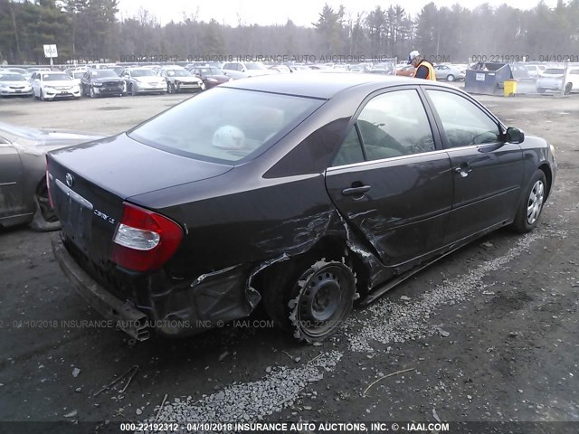 4T1BE32K62U616416 - 2002 TOYOTA CAMRY LE/XLE/SE 勃艮第红 照片 4