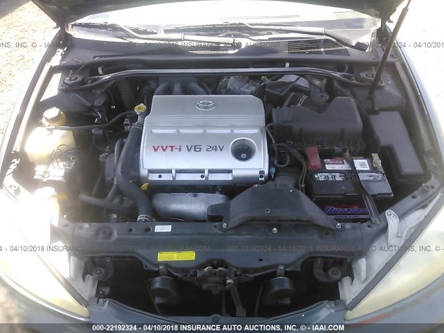 4T1BF30K24U071821 - 2004 TOYOTA CAMRY LE/XLE/SE 绿色 照片 10