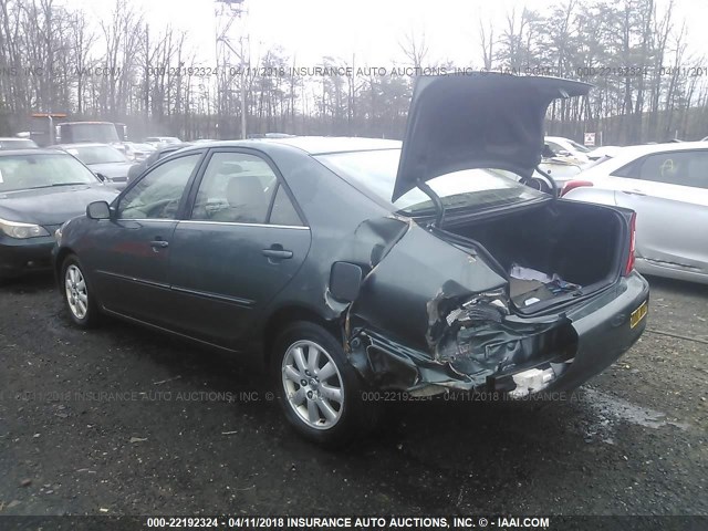 4T1BF30K24U071821 - 2004 TOYOTA CAMRY LE/XLE/SE 绿色 照片 3