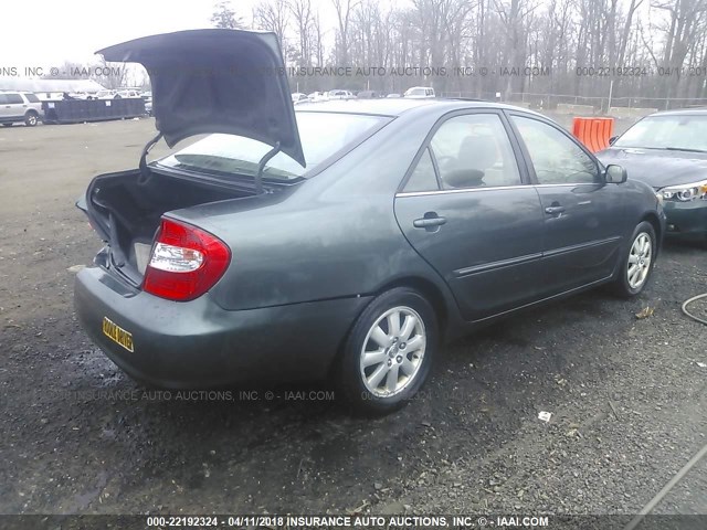 4T1BF30K24U071821 - 2004 TOYOTA CAMRY LE/XLE/SE 绿色 照片 4