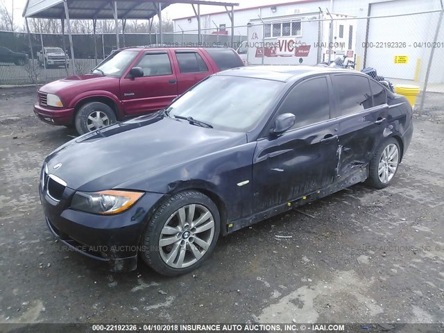 WBAVB17576NK41280 - 2006 BMW 325 I AUTOMATIC BLACK photo 2