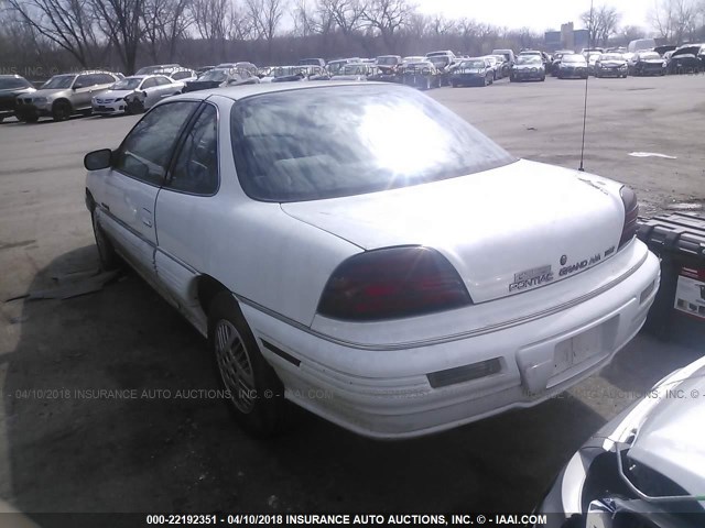 1G2NE1438NM029719 - 1992 PONTIAC GRAND AM SE WHITE photo 3