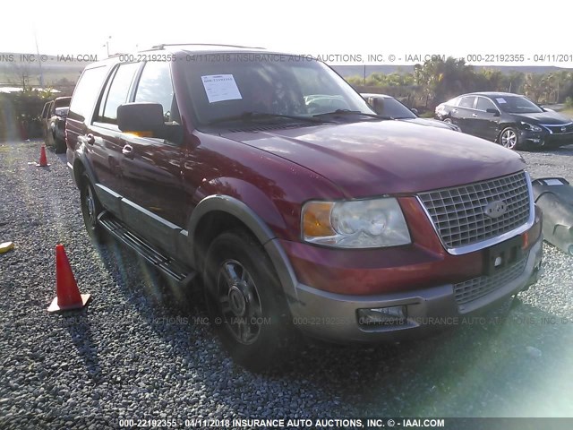 1FMFU18L13LA29234 - 2003 FORD EXPEDITION EDDIE BAUER RED photo 1