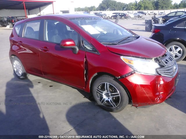 3N1CE2CP0EL410412 - 2014 NISSAN VERSA NOTE S/S PLUS/SV/SL RED photo 1