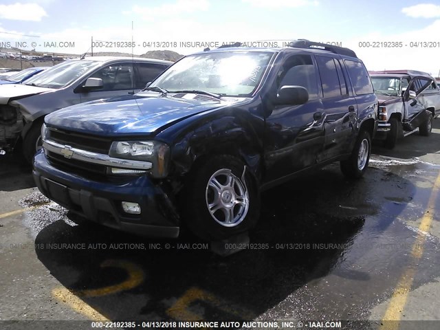 1GNET16S546199522 - 2004 CHEVROLET TRAILBLAZER EXT LS/EXT LT Dark Blue photo 2