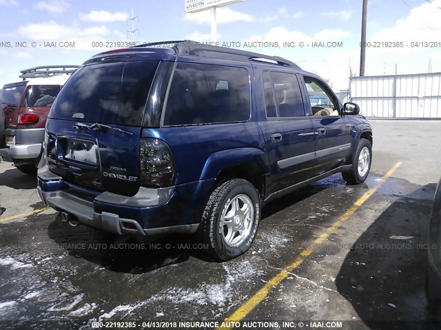 1GNET16S546199522 - 2004 CHEVROLET TRAILBLAZER EXT LS/EXT LT Dark Blue photo 4