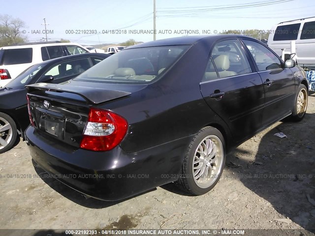 4T1BF30K42U505976 - 2002 TOYOTA CAMRY LE/XLE/SE 勃艮第红 照片 4