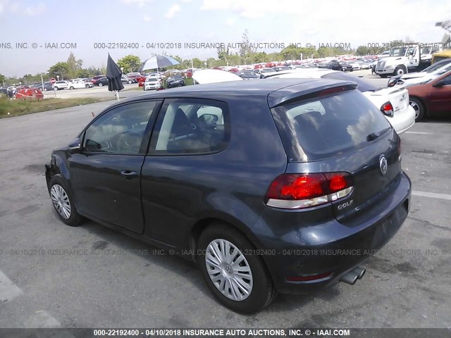 WVWAA7AJ5AW392327 - 2010 VOLKSWAGEN GOLF 蓝色 照片 3
