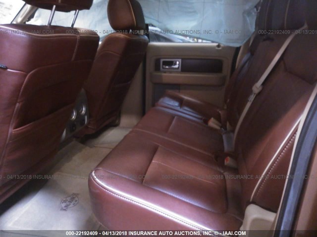 1FTFW1ET8CKD28955 - 2012 FORD F150 SUPERCREW BROWN photo 8