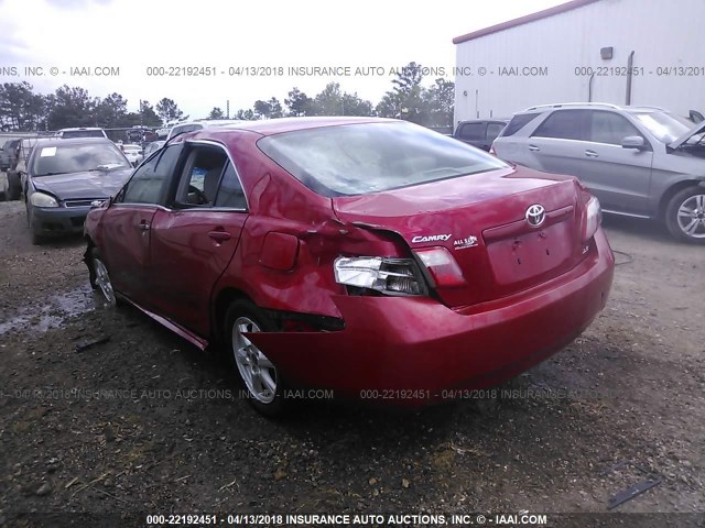 4T1BE46KX7U155969 - 2007 TOYOTA CAMRY NEW GENERAT CE/LE/XLE/SE RED photo 3