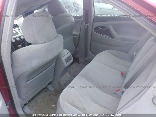 4T1BE46KX7U155969 - 2007 TOYOTA CAMRY NEW GENERAT CE/LE/XLE/SE RED photo 8