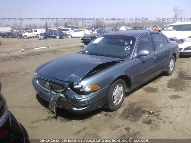 1G4HP54K8YU104811 - 2000 BUICK LESABRE CUSTOM Light Blue photo 2