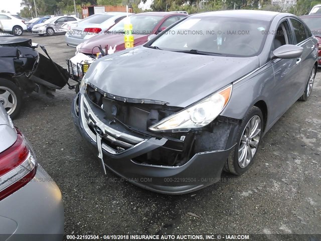 5NPEC4ACXBH228123 - 2011 HYUNDAI SONATA SE/LIMITED GRAY photo 6