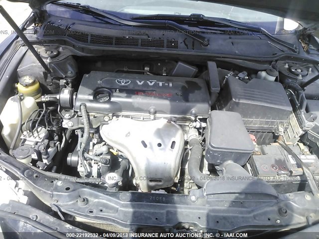4T1BE46K27U065344 - 2007 TOYOTA CAMRY NEW GENERAT CE/LE/XLE/SE BLACK photo 10