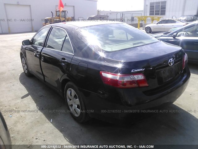 4T1BE46K27U065344 - 2007 TOYOTA CAMRY NEW GENERAT CE/LE/XLE/SE BLACK photo 3