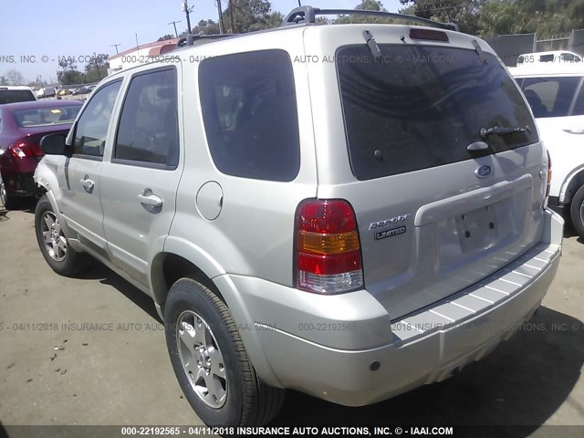 1FMCU04165KD72504 - 2005 FORD ESCAPE LIMITED SILVER photo 3