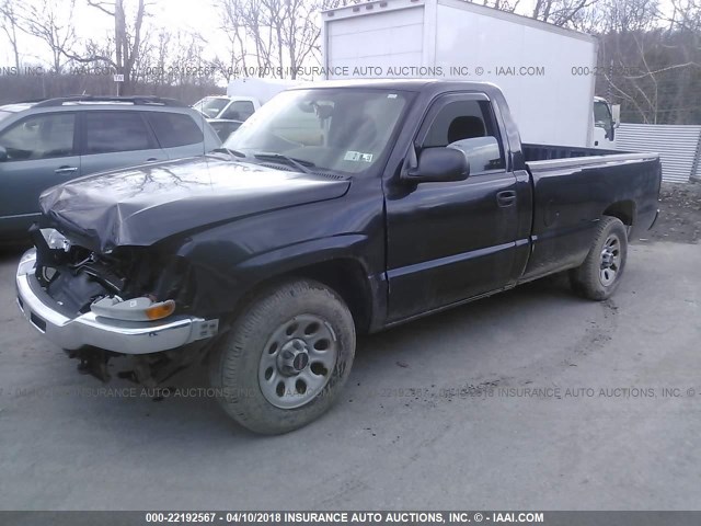 1GTEC14T35E289540 - 2005 GMC NEW SIERRA C1500 BLACK photo 2