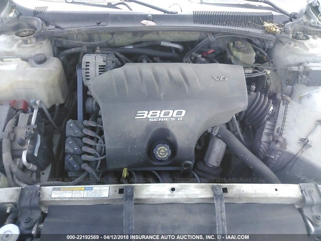 1G2HX54K1Y4270001 - 2000 PONTIAC BONNEVILLE SE WHITE photo 10