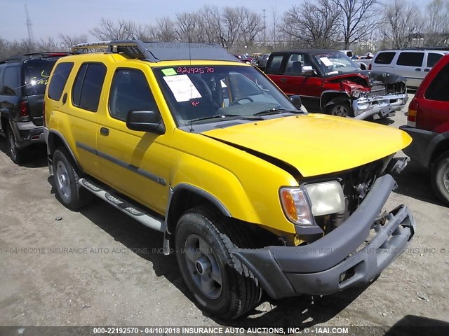 5N1ED28Y31C527963 - 2001 NISSAN XTERRA XE/SE YELLOW photo 1