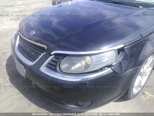 YS3ED49G683509031 - 2008 SAAB 9-5 2.3T BLACK photo 6