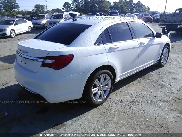 1C3CCBBG1CN184659 - 2012 CHRYSLER 200 TOURING WHITE photo 4