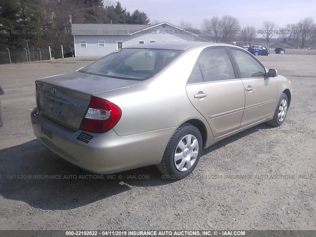 4T1BE32K93U686624 - 2003 TOYOTA CAMRY LE/XLE/SE თაფლისფერი ფოტო 4