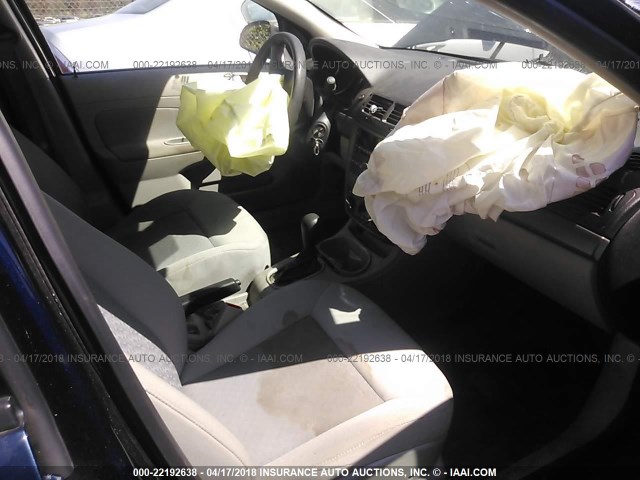 1G1AS58H197251497 - 2009 CHEVROLET COBALT LS Dark Blue photo 5