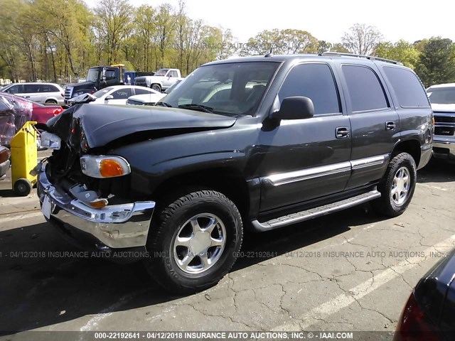 1GKEC13T65J220998 - 2005 GMC YUKON GRAY photo 2