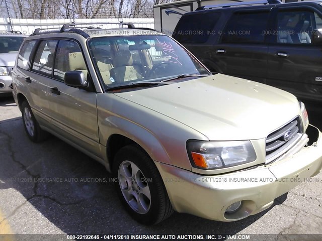 JF1SG65603G772083 - 2003 SUBARU FORESTER 2.5XS მწვანე ფოტო 1