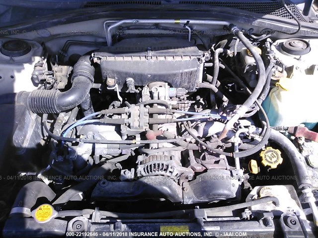 JF1SG65603G772083 - 2003 SUBARU FORESTER 2.5XS მწვანე ფოტო 10