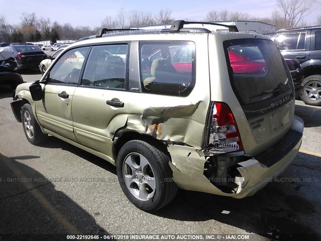 JF1SG65603G772083 - 2003 SUBARU FORESTER 2.5XS GREEN photo 3