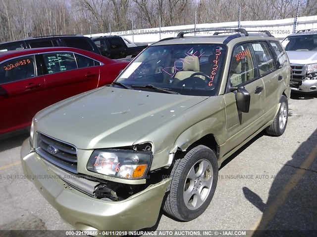 JF1SG65603G772083 - 2003 SUBARU FORESTER 2.5XS GREEN photo 6