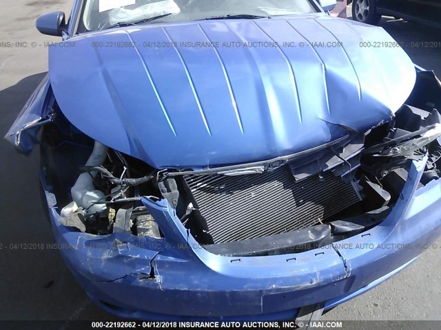 1C3LC56K77N681267 - 2007 CHRYSLER SEBRING TOURING BLUE photo 6