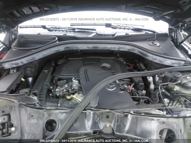 4JGDA5HB4EA312613 - 2014 MERCEDES-BENZ ML 350 4MATIC GRAY photo 10