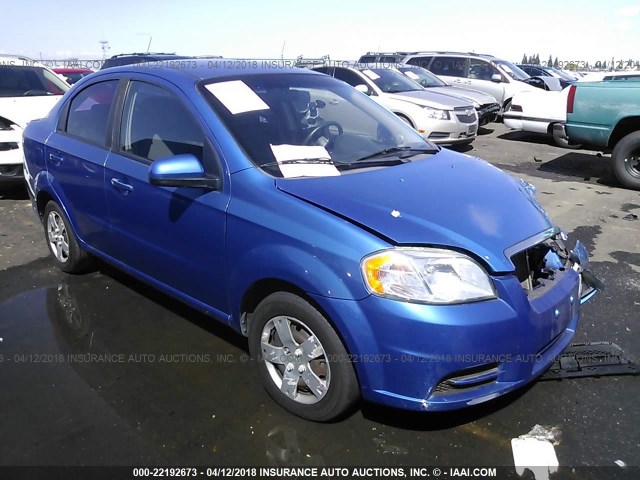 KL1TD56E39B601784 - 2009 CHEVROLET AVEO LS/LT BLUE photo 1