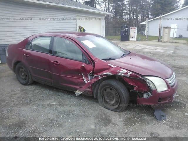 3FAHP06Z87R119810 - 2007 FORD FUSION S RED photo 1