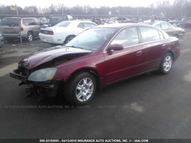 1N4AL11E45N495704 - 2005 NISSAN ALTIMA S/SL MAROON photo 2