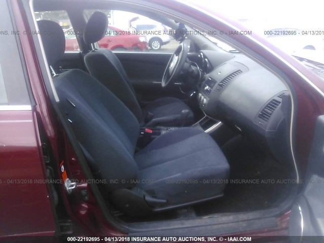 1N4AL11E45N495704 - 2005 NISSAN ALTIMA S/SL MAROON photo 5