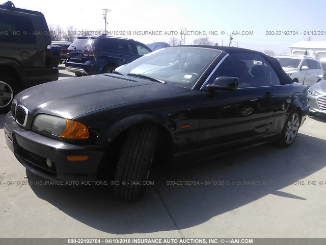 WBABR3348YEB40679 - 2000 BMW 323 CI BLACK photo 2