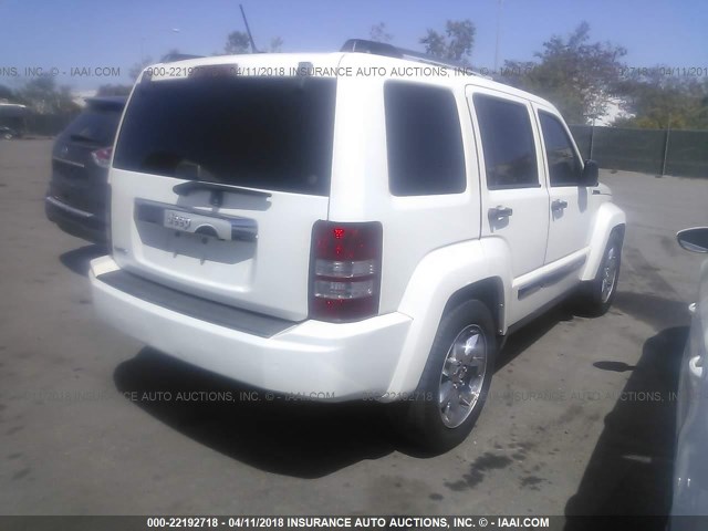 1J4PP5GK4AW148028 - 2010 JEEP LIBERTY LIMITED WHITE photo 4