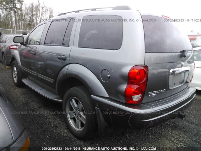 1D8HB58236F131642 - 2006 DODGE DURANGO LIMITED GRAY photo 3