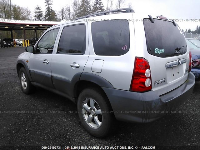 4F2YZ02Z55KM14536 - 2005 MAZDA TRIBUTE I SILVER photo 3