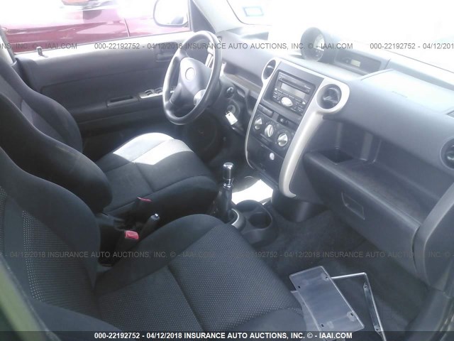 JTLKT334054023122 - 2005 TOYOTA SCION XB Қара фото 5