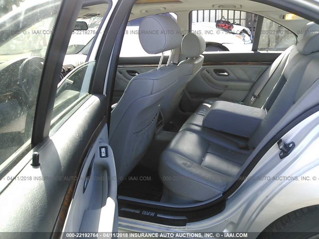 WBADT63481CF00580 - 2001 BMW 530 I AUTOMATIC SILVER photo 8